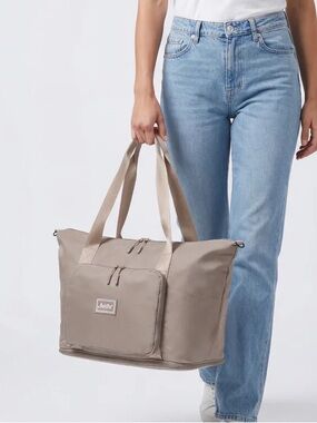 The Foldie® Travel Bag in Beige